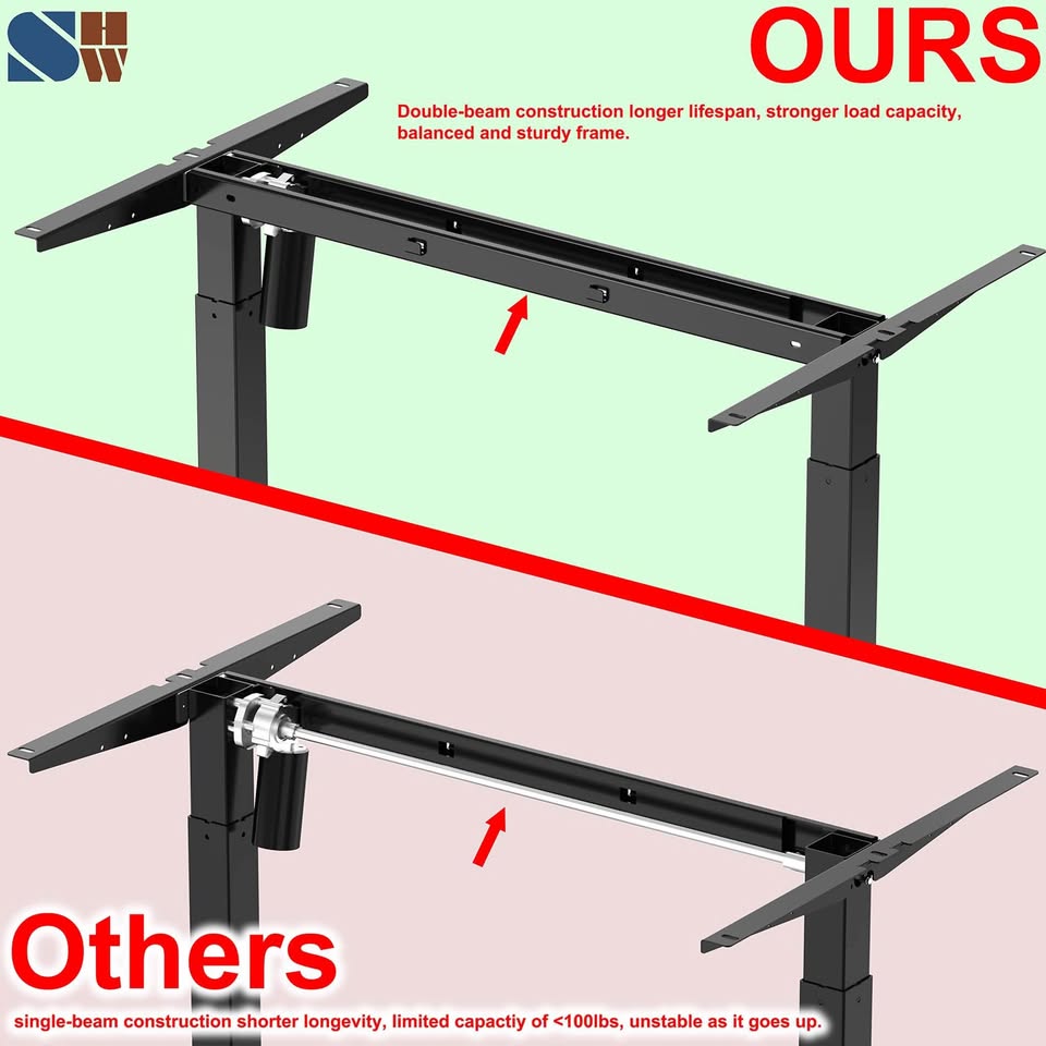 L Shaped Electric Standing Desk