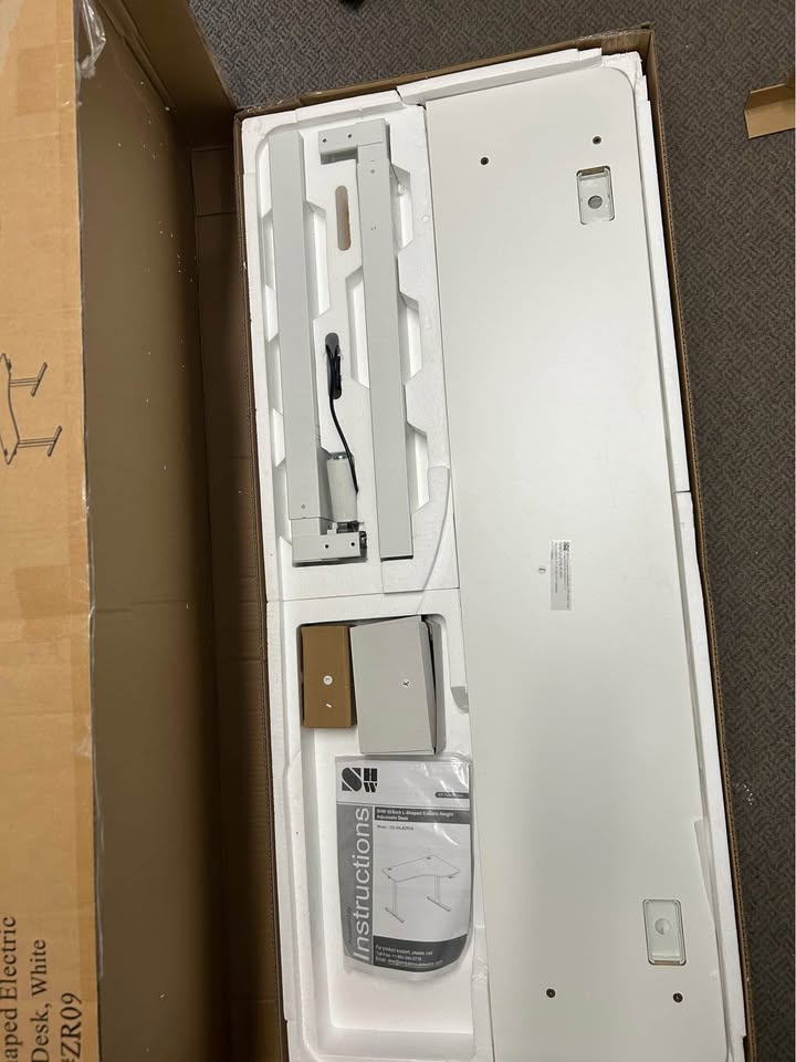 L Shaped Electric Standing Desk
