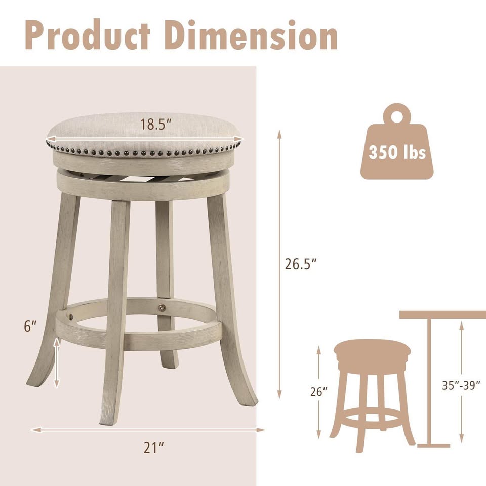 Swivel Bar Stools  (Set of 2)