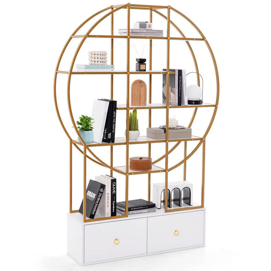Brand new bookshelf with 2 drawers