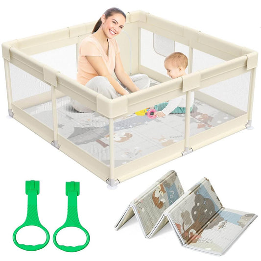 Playpen with Playmat 47X47 Inches