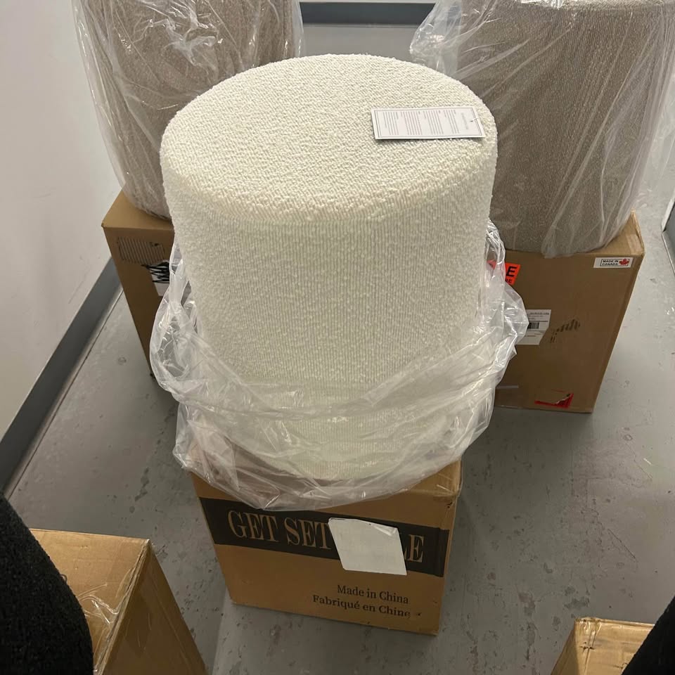 Brand new poufs and ottomans with storage