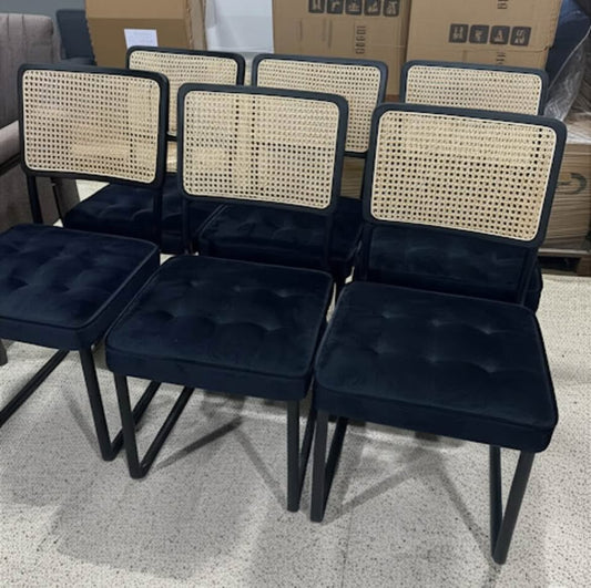Dining Chairs - Six cesca inspired rattan Modern Mid-Century chairs - Brand New in Boxes