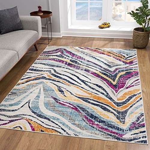 Brand new contemporary boho area rug (201x292cm)