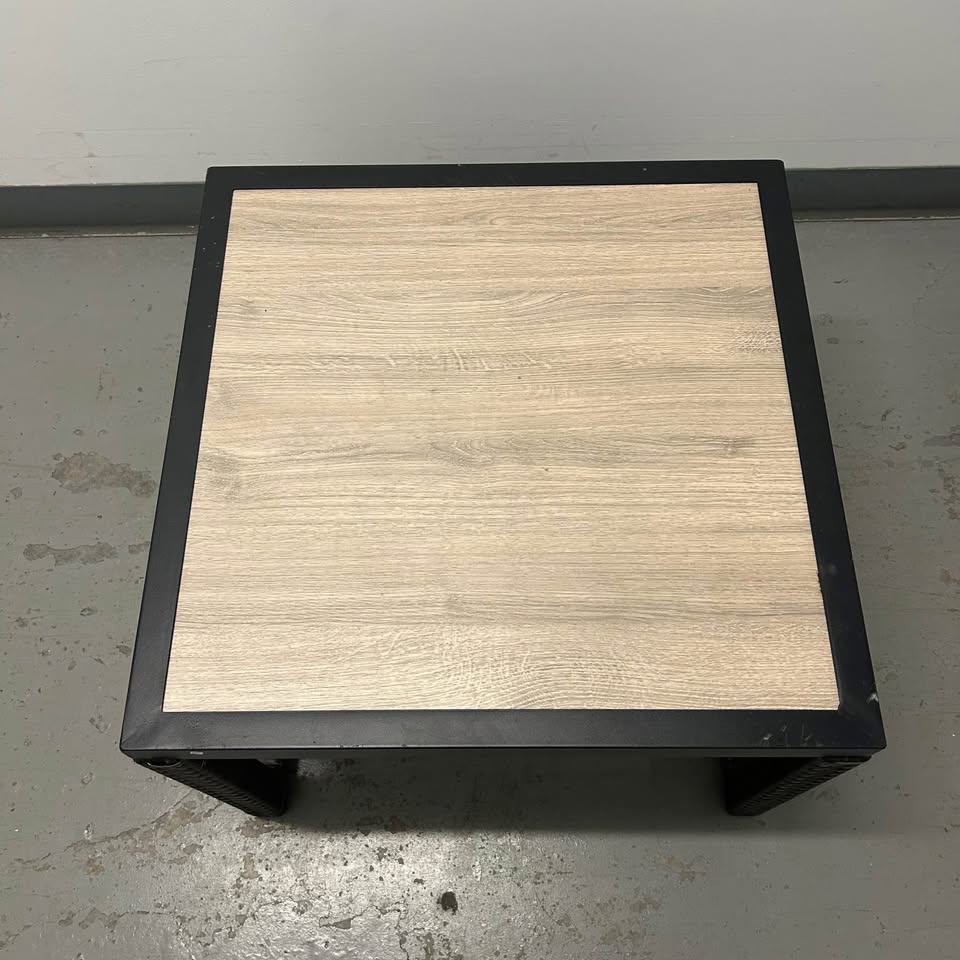 Outdoor patio chair and coffee table