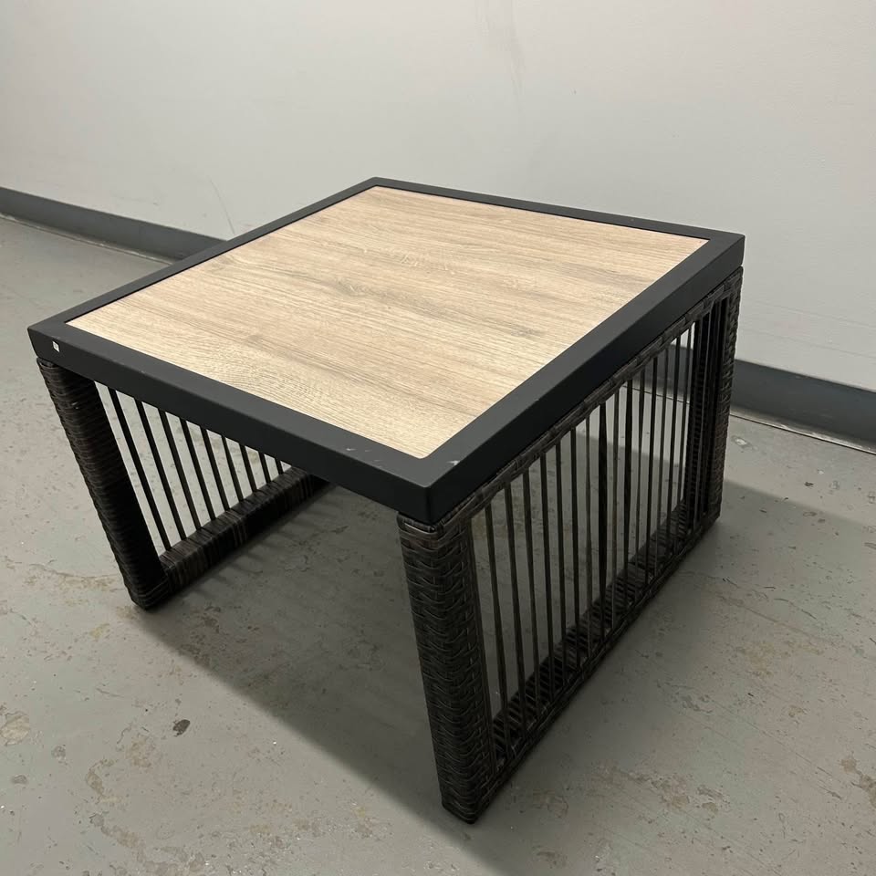 Outdoor patio chair and coffee table