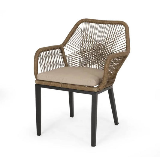 Faygrove Outdoor Dining Armchair with Cushion (Only one Left) Patio Chair