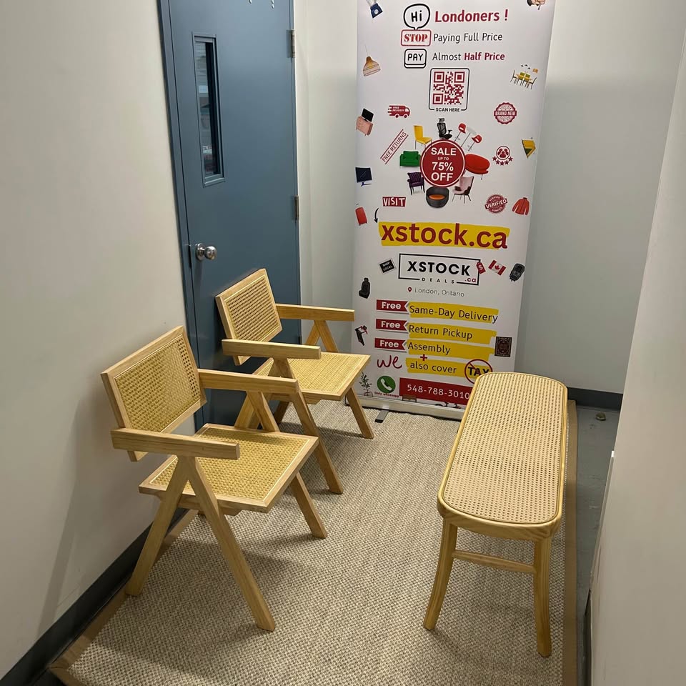 Brand new Rattan chairs and Bench