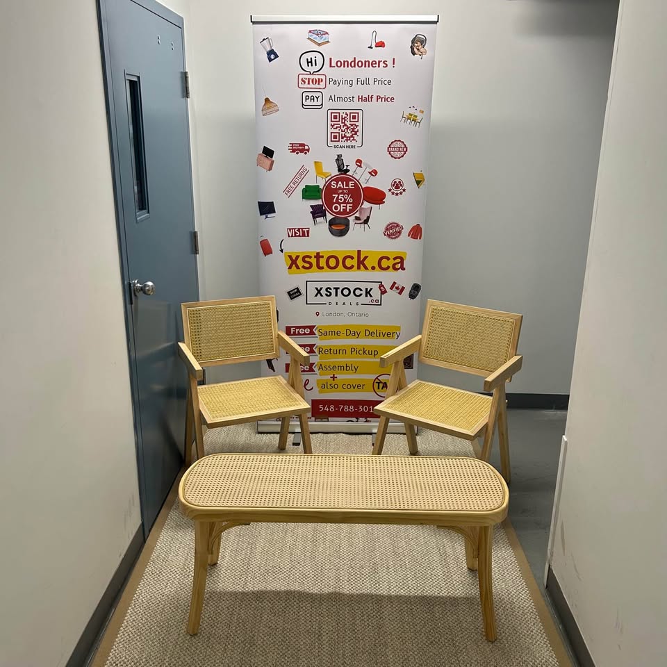 Brand new Rattan chairs and Bench
