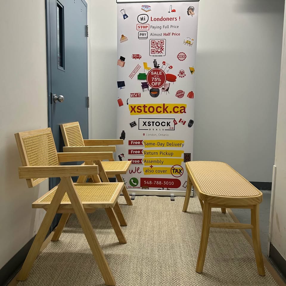 Brand new Rattan chairs and Bench