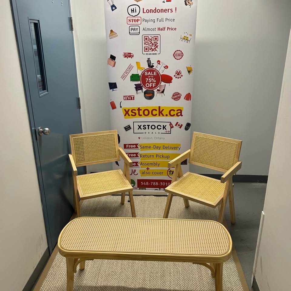 Brand new Rattan chairs and Bench