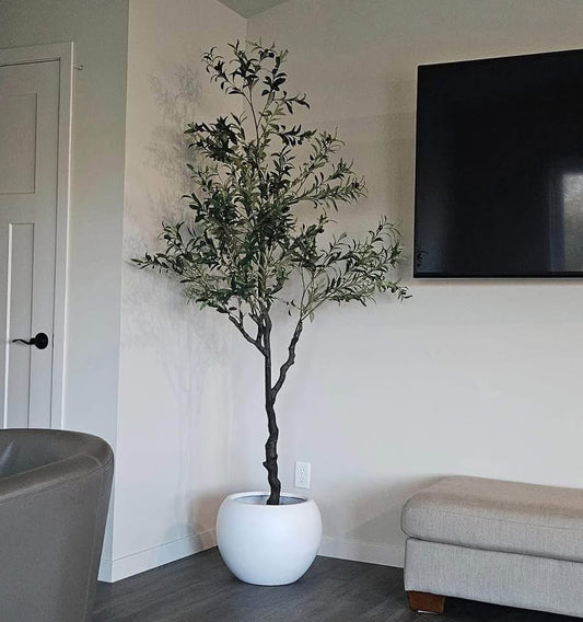 Large Fiber stone Planter - Brand New in Box