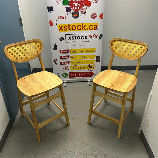 Bar Stools New Rattan Solid Wood