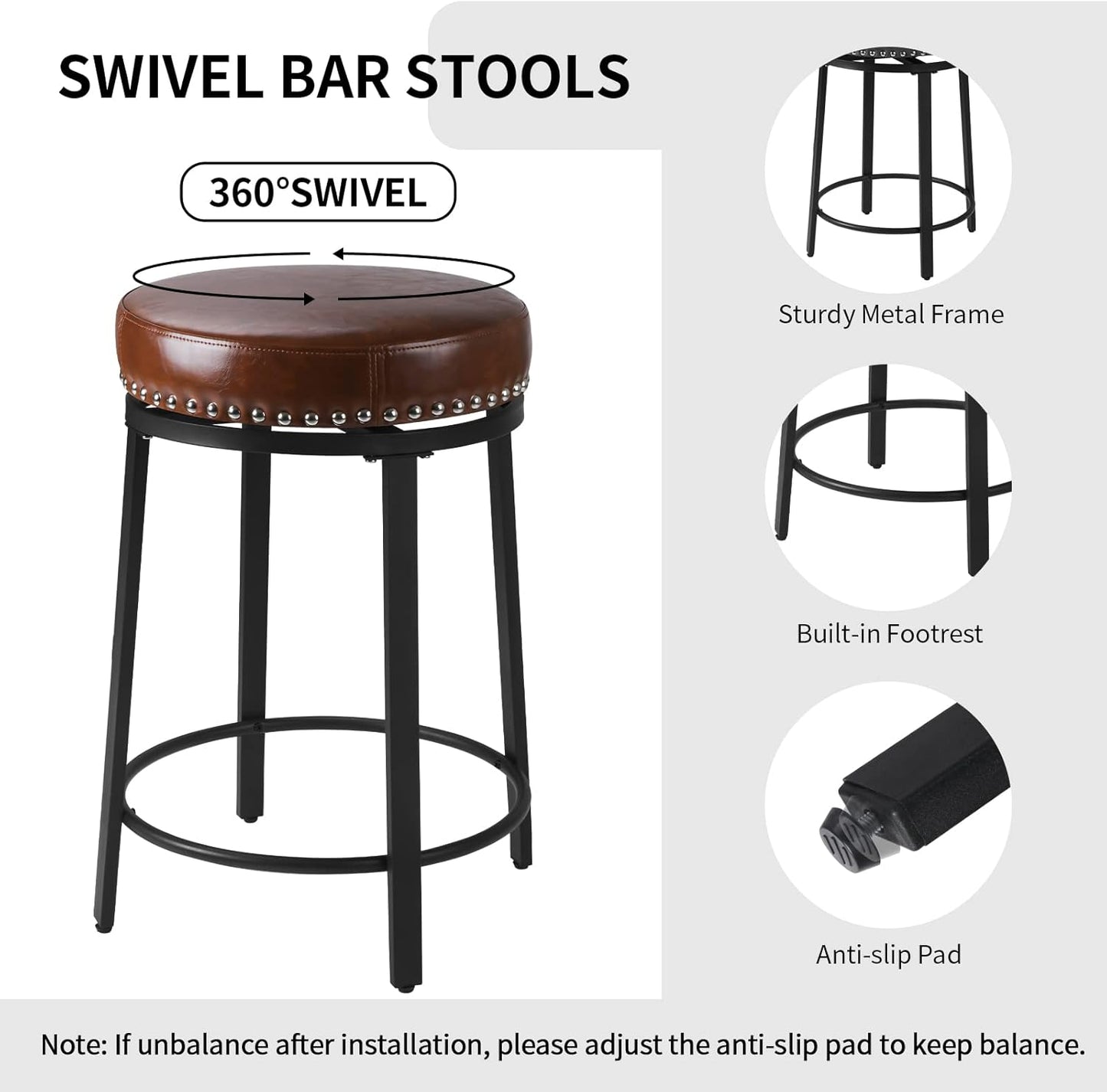 This Week Free Giveaway 360° Swivel Bar Stool - The winner will be announced every Monday