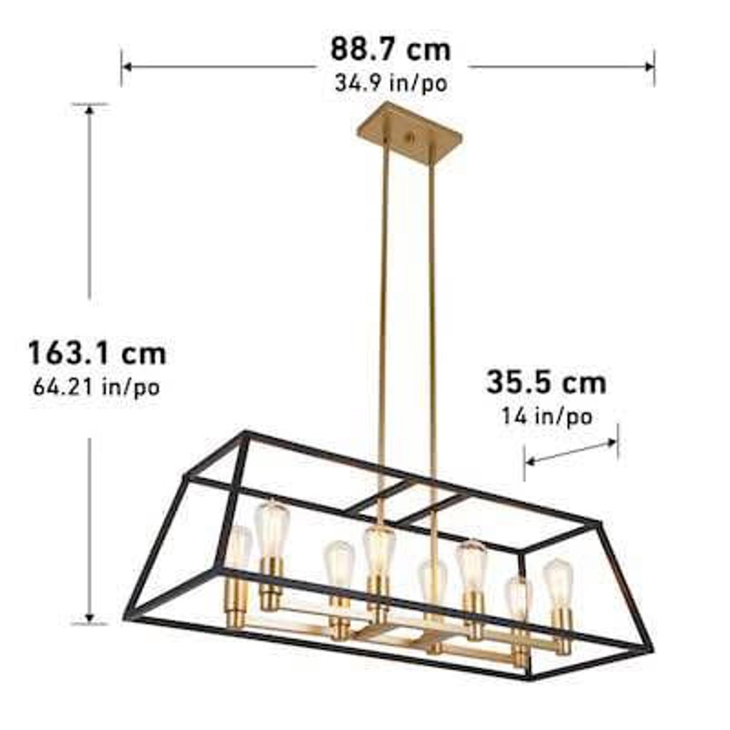 Artika Carter Long Pendant Schendlior Lights - Brand New in Box