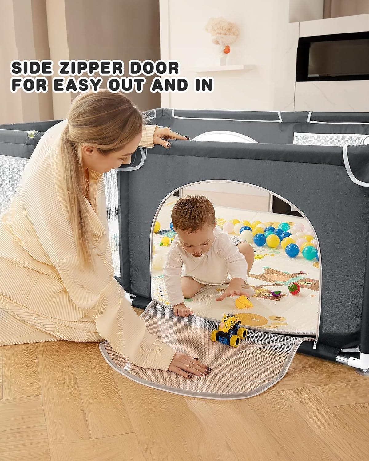 Playpen with Playmat 71X59