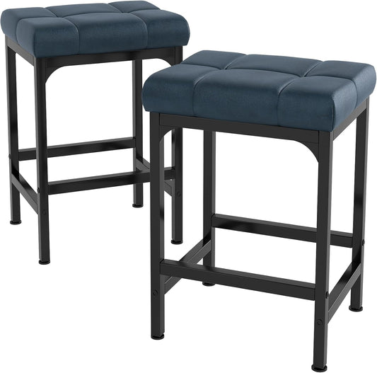 Modern Metal Bar Stool | Cushioned & Durable