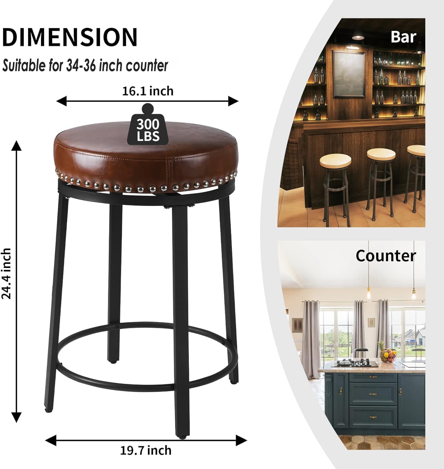 This Week Free Giveaway 360° Swivel Bar Stool - The winner will be announced every Monday