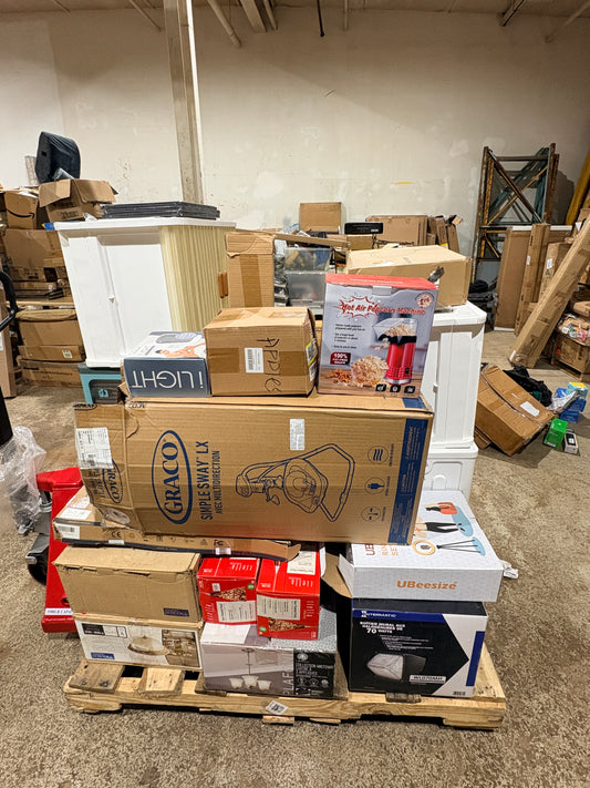 Liquidation Inventory Pallet - $2000+ Value! Home, Baby & Lighting