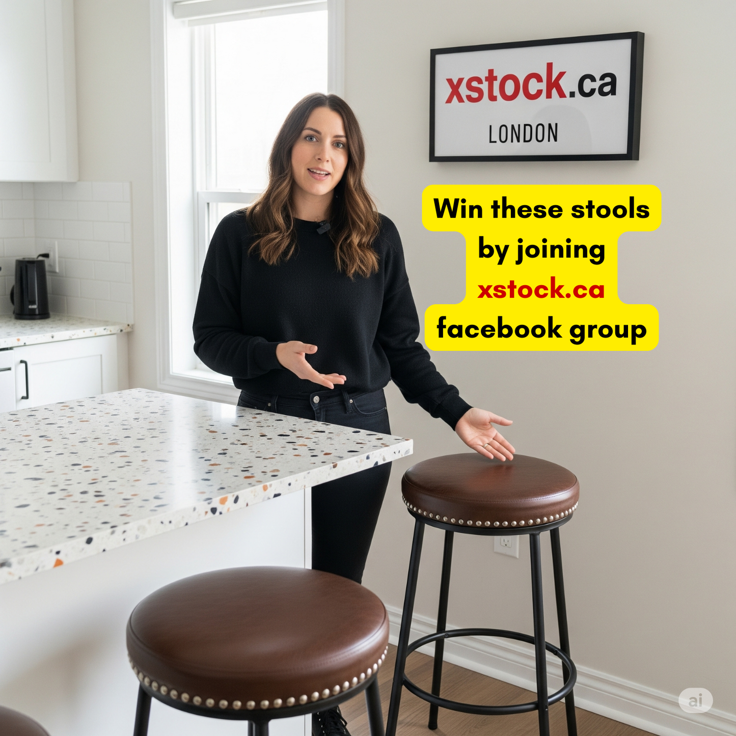 This Week Free Giveaway 360° Swivel Bar Stool - The winner will be announced every Monday