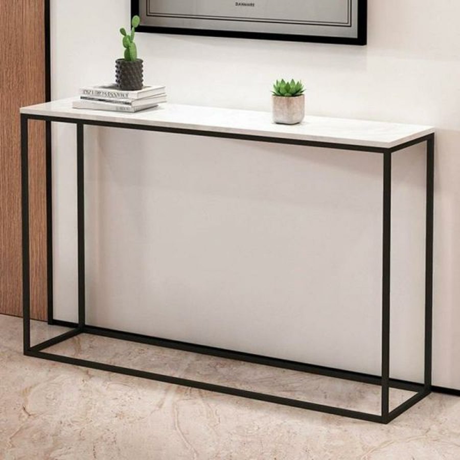 Minimal entryway console table reference product photo